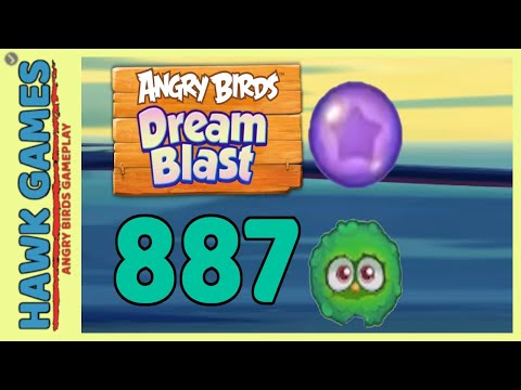 Angry Birds Dream Blast Level 887 - Walkthrough, No Boosters