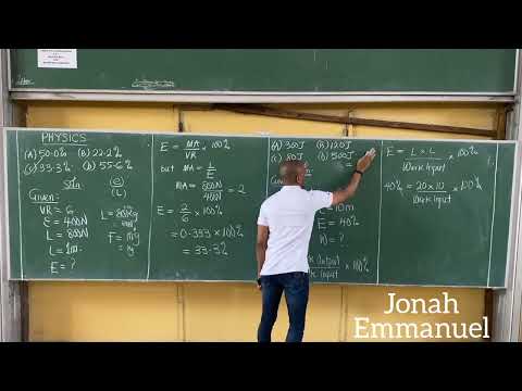 Machines 2 (Physics JAMB and PUTME class)