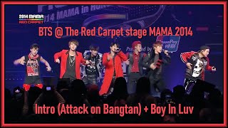 BTS - Intro (Attack on Bangtan) + Boy In Luv @ The Red Carpet stage MAMA 2014 [ENG SUB] [Full HD]