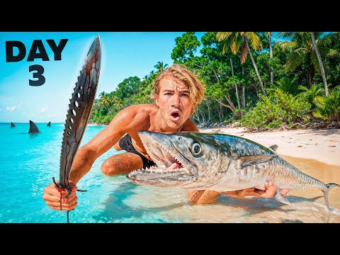 3 Days Surviving On A Shark Infested Island With No Food