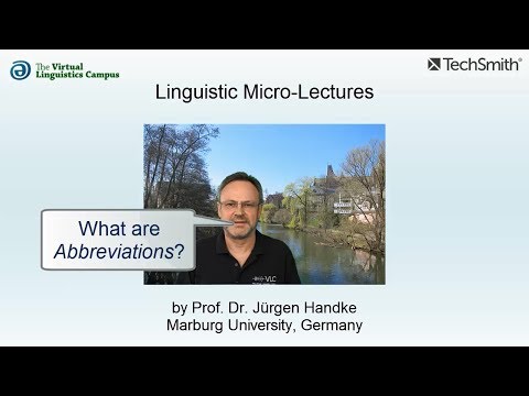 MOR_010 - Linguistic Micro-Lectures: Abbreviations