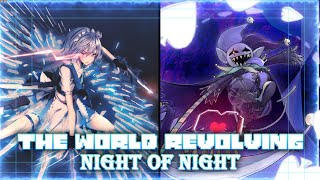 Cover art for the world revolving x night of nights