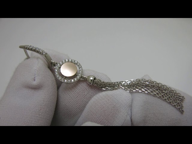 Срібні сережки з золотом сжх221 Відео огляд