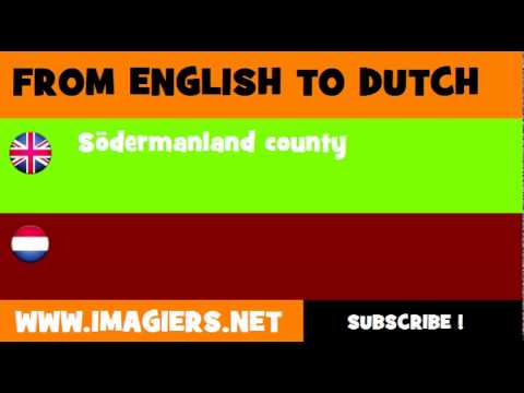 NEDERLANDS = ENGELS = Södermanland