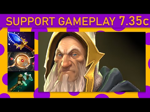 ⭐ Saksa Keeper of the Light Support Gameplay 7.35c - Dota 2 Top MMR