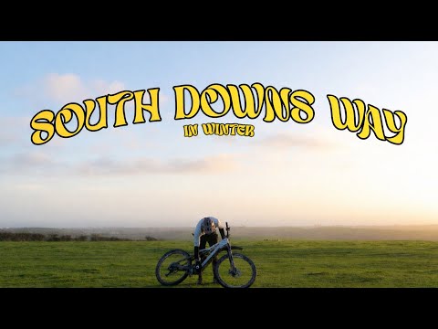 SOUTH DOWNS WAY IN WINTER ON AN E-BIKE