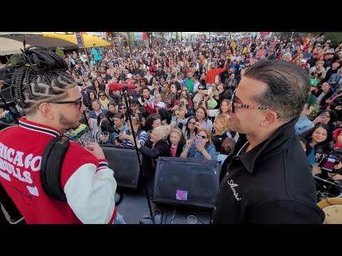 El Rubio del acordeón junto al Blachy en vivo desde Plaza Quisqueya, New York (Abril-20-2024)