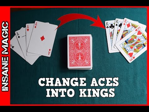 Change Aces into Kings in a SNAP - Best Card Transpo Trick Revealed