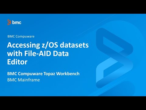 BMC Compuware Topaz Workbench - Accessing z/OS datasets with File-AID Data Editor