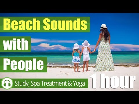 Sounds of People at the Beach (1 hour) 🎧 Seaside Sounds