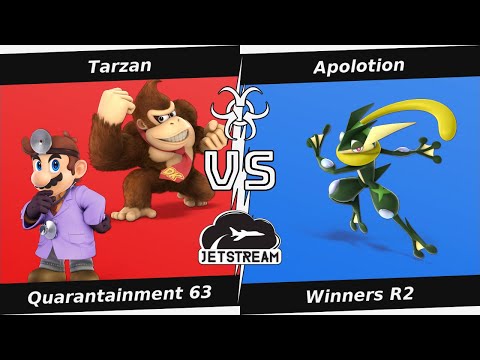 Quarantainment 63 Winners R2 - Tarzan (Dr Mario, DK) Vs Apolotion (Greninja) - SSBU