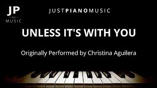 Unless It&#39;s With You (Piano Accompaniment) Christina Aguilera