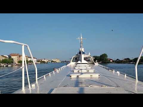 România, Sulina, Nava Rapidă Diana, ieșirea din Port, plecarea spre Tulcea_2022.06.30