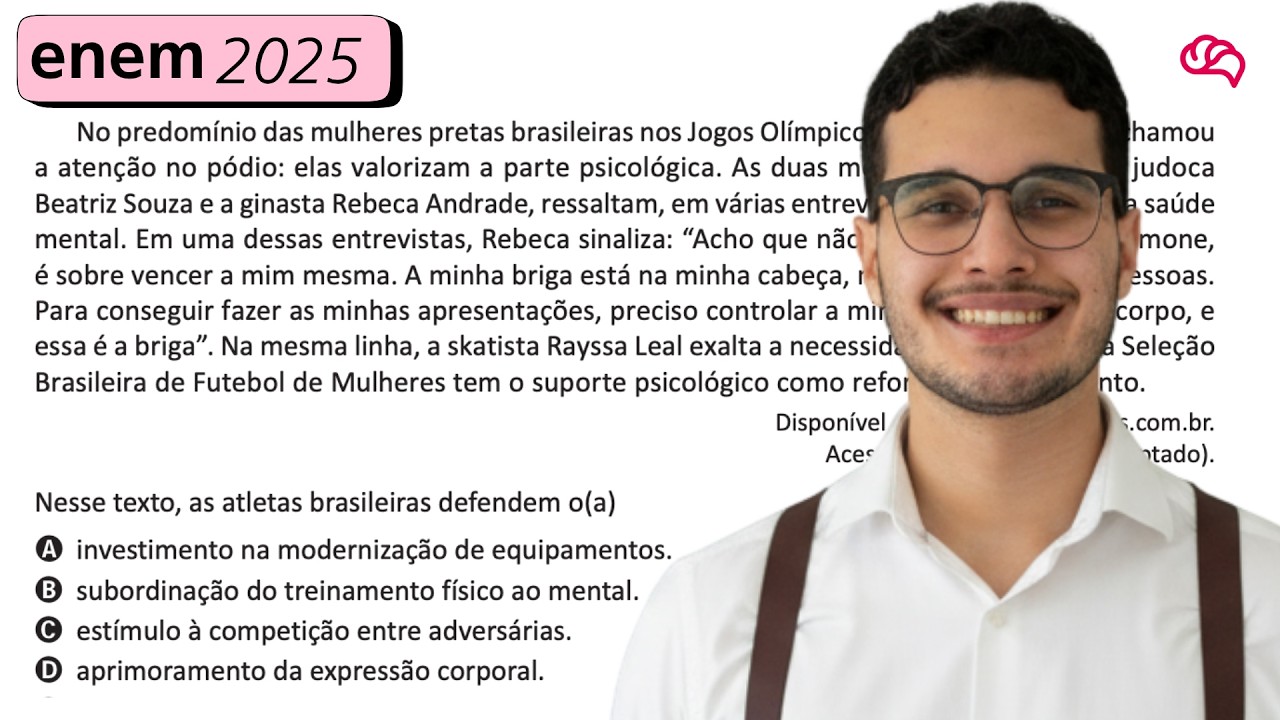 Resolução em Vídeo — Questão 19 ENEM 2025