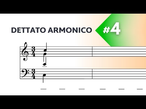 Dettato Armonico a 4 voci - Livello facile N°4