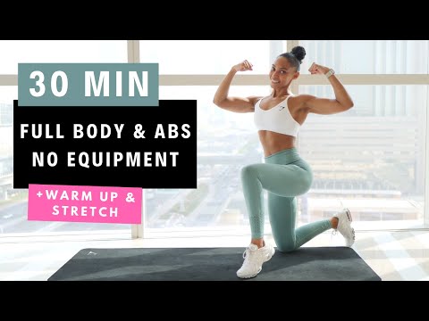 30 Min Full Body, Abs & Cardio Workout | NO EQUIPMENT