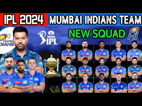 IPL 2024 | Mumbai Indians 2024 Squad | MI Team 2024 Players List | MI Player List 2024