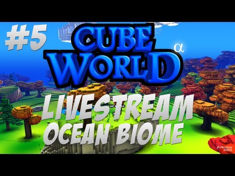 Cube World Let's Stream #5 | Ocean Biomes! Lvl 27 Mage & Rogue
