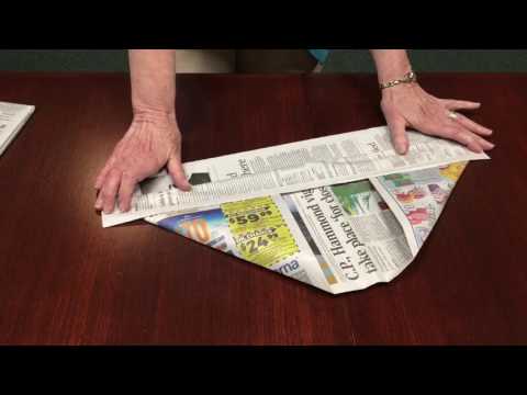 How to make a paper pressman's hat