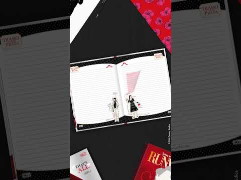 Vídeo do produto Caderno Brochura Capa Dura Colegial O Diabo Veste Prada 80 Folhas