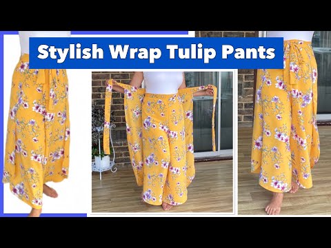 How to make Easy Wrap Pants/ Trousers of your our own size.😊