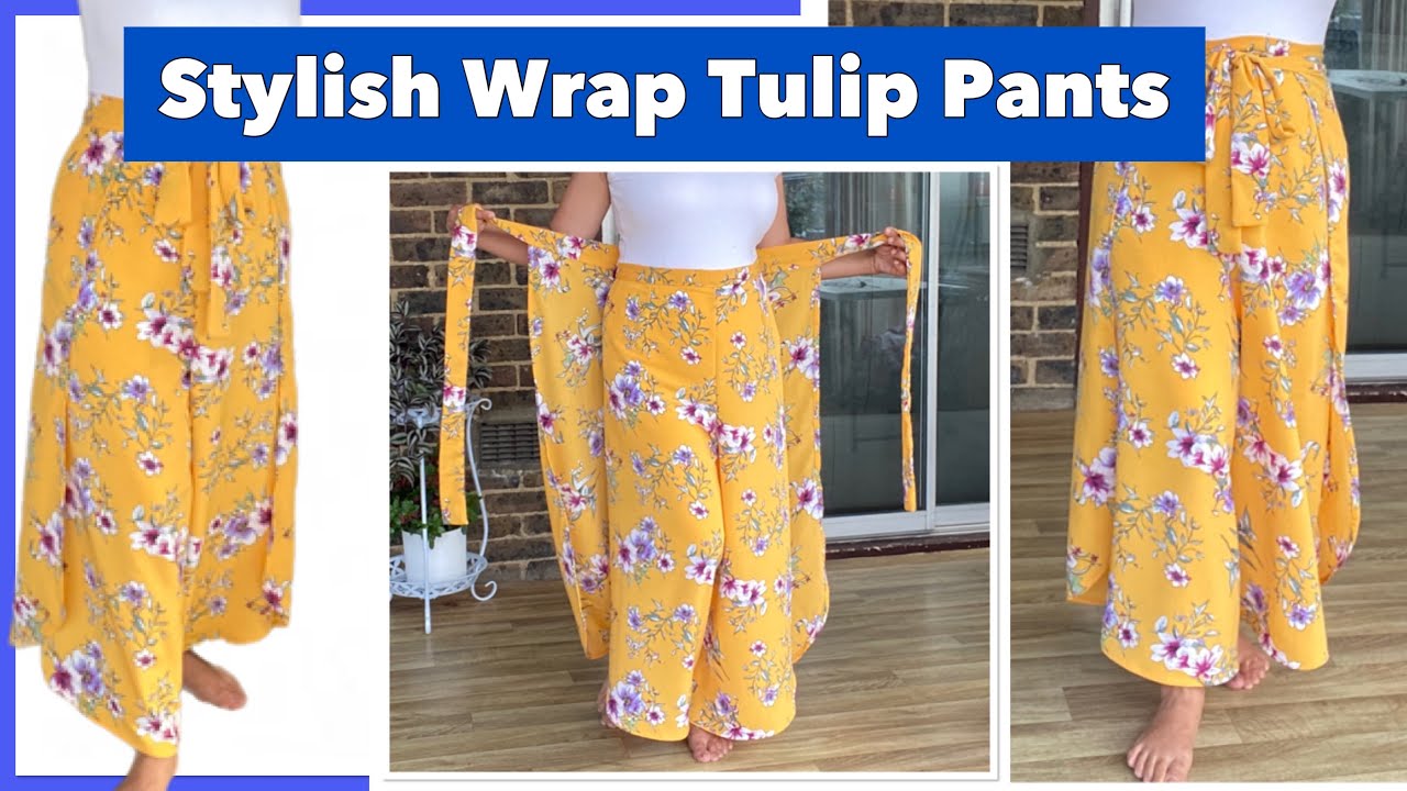 How to make Easy Wrap Pants/ Trousers of your our own size.😊