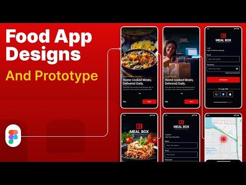 Modern Food Delivery App UI Design in Figma | Food App Prototype (Meal Box)