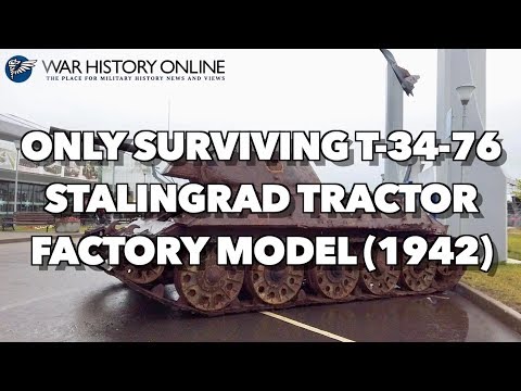 World´s only surviving T-34 76 Stalingrad Tractor Factory model (1942)