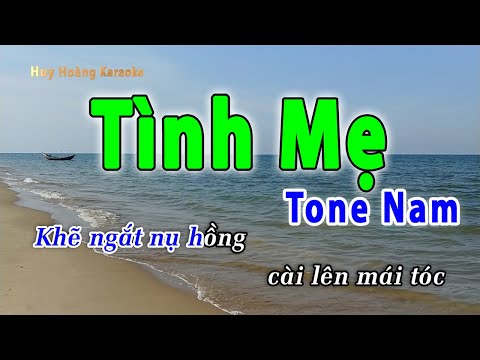 Tình Mẹ Karaoke Tone Nam | Huy Hoàng Karaoke