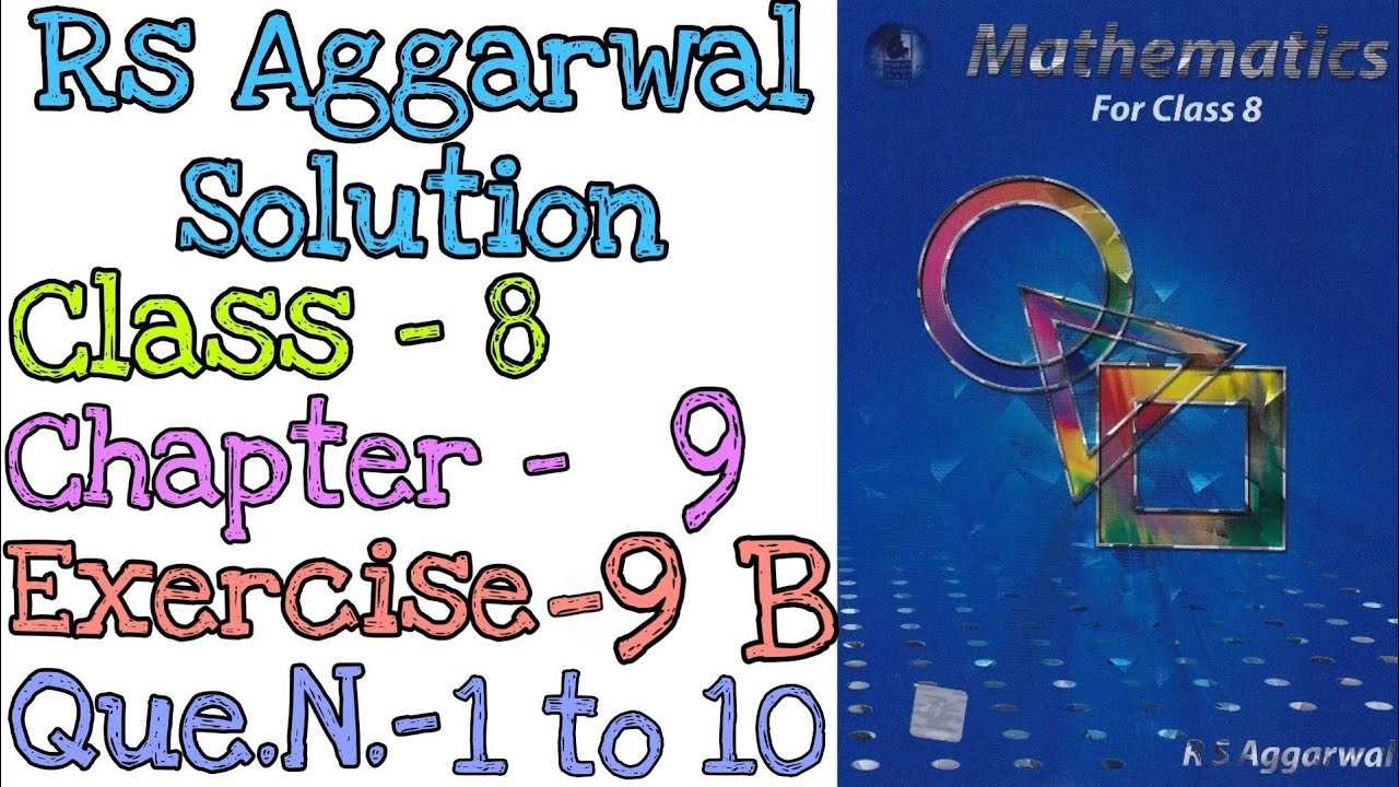 Percentage | Class 8 Exercise 9B Question 1 to 10 | Rs Aggarwal | Md Sir