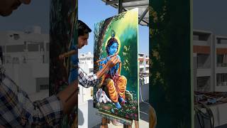 Jay Shree Krishna 🚩❣️ #painting #shorts #shreekrishna e