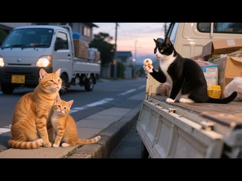 Kitten’s Best Friend Moves Away, Mama Cat & Ginger Kitten Bake Mochi Goodbye 🐱🎁🎎