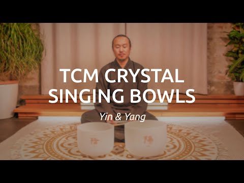 TCM Crystal Singing Bowl Yin & Yang Set, TCMCSBSET2 - Meinl Sonic Energy