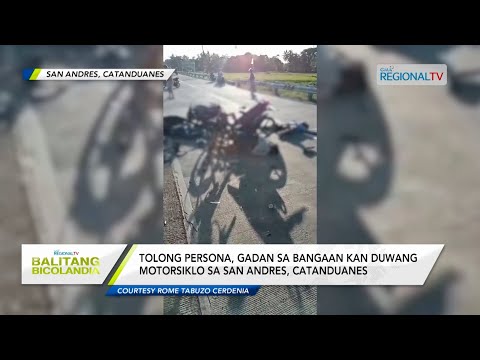 Balitang Bicolandia: Driver, lugadan makalihis mahulog sa tulay an pigmamaneho SUV sa Legazpi City