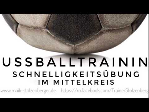 Fussballtraining - Schnelligkeitsübung im Mittelkreis