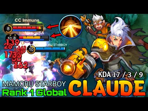 Meltdown The Enemies! Claude Monster Goldlaner -  Top 1 Global Claude by MAMORU STARBOY - MLBB 