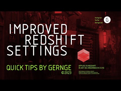 Gernge Quick Tips - Redshift Render Settings Walkthrough | Cinema 4D Redshift