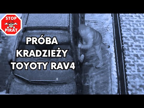 Próba kradzieży Toyoty RAV 4 z posesji w Warszawie. STOP PIRAT