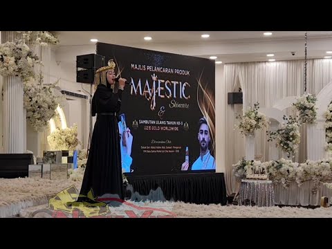 Kasih Mu Bagi Duo | Eda Ezrin Nyanyi Live Di Majlis Perasmian Majestic Skincare UzieGold