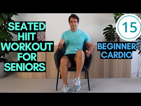 Beginner Seated HIIT Workout For Seniors | Low Impact Cardio For Seniors - (10 Mins)
