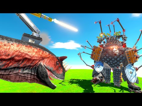 Upgraded DINOSAUR Fights Overpowered GORO - Animal Revolt Battle Simulator