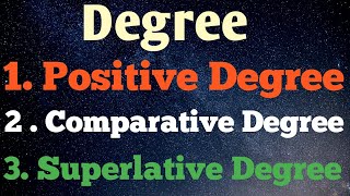 DEGREE OF COMPARISON || STD 10 &amp;12 || તુલનાની કક્ષાઓ || Degree