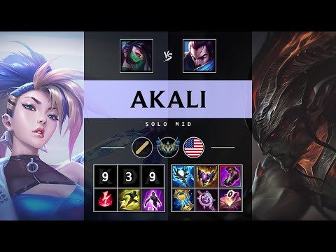 Akali Mid vs Yasuo - NA Challenger Patch 25.18