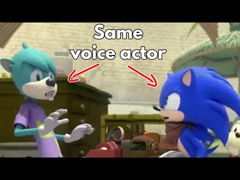 Voice actors talking to themselves in Sonic Boom
