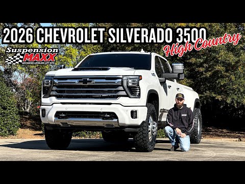 LEVELED UP: 2026 Chevrolet 3500 High Country | SuspensionMAXX Torsion Keys | 37" Toyo RT Pro Tires