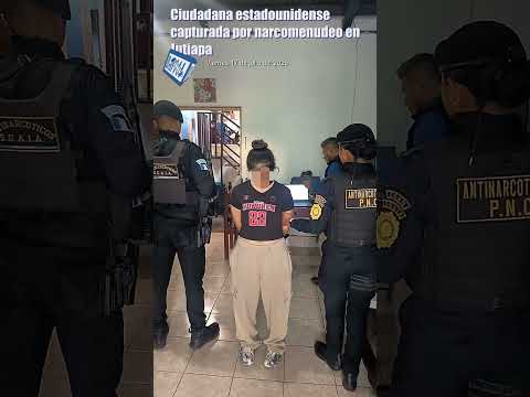 Ciudadana estadounidense capturada por narcomenudeo en Jutiapa