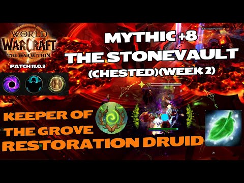 +8 Stonevault Chested - Restoration Druid PoV - World of Warcraft The War Within