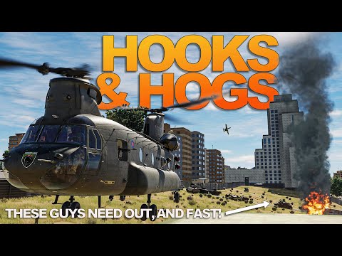 A Daring Chinook Rescue Mission From A Base Under Seige | CH-47F | DCS World
