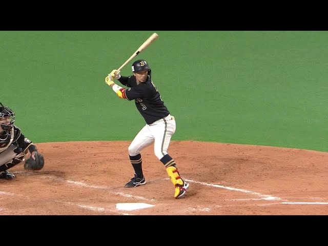 【4回表】バファローズ・安達了一 試合を振り出しに戻す同点打!! 2021年10月17日 北海道日本ハムファイターズ 対 オリックス・バファローズ