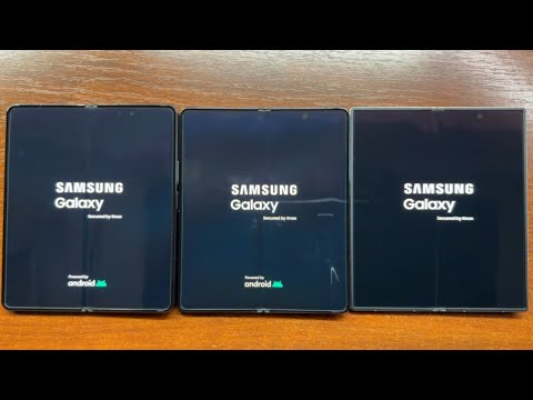 Samsung Galaxy Z Fold 4 vs Z Fold 5 vs Z Fold 6 Main Screens vs Cover Screens Boot Animations